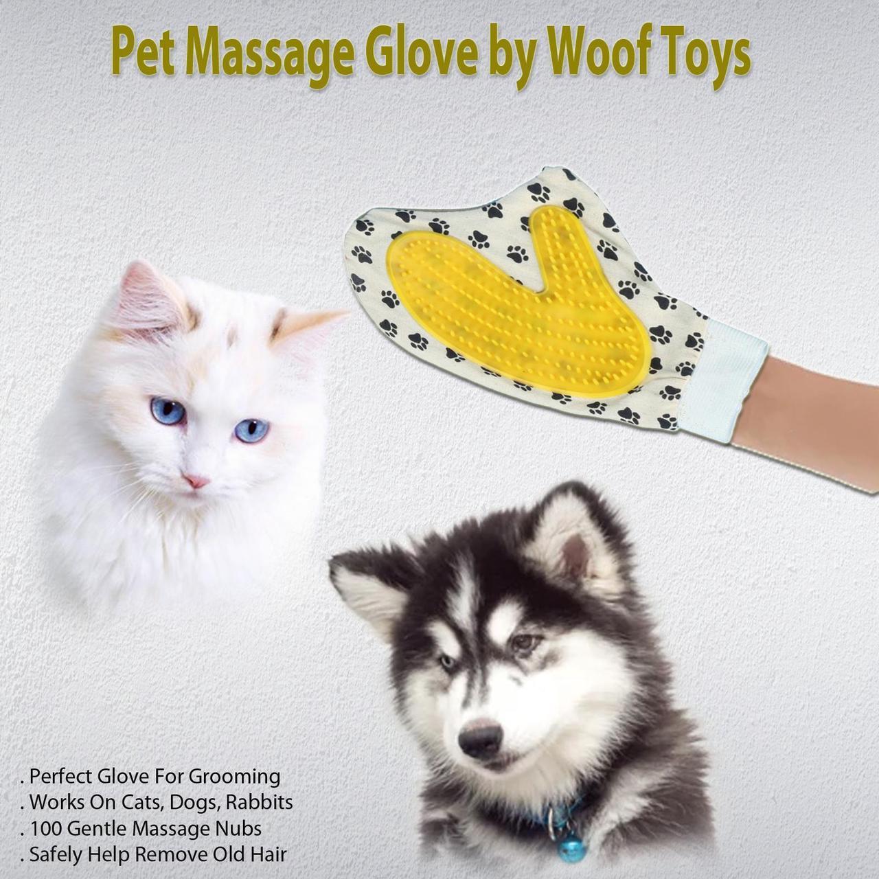 Alt view image 3 of 3 - Pet Massage Glove by Woof Toys