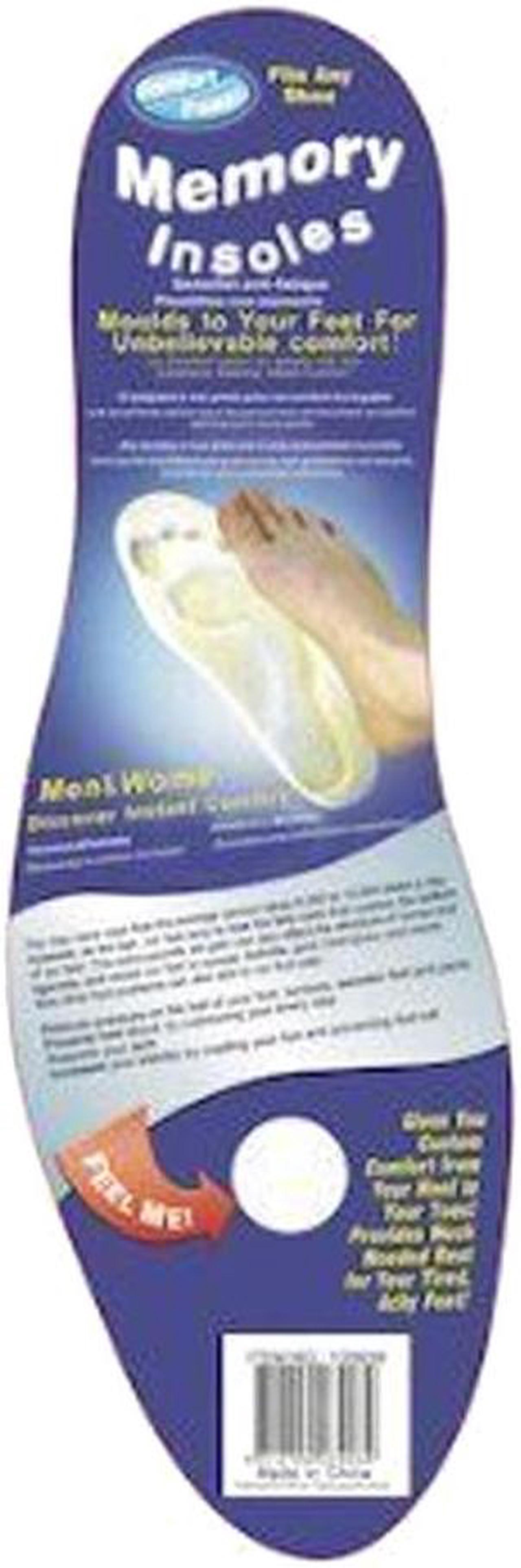 Alt view image 2 of 3 - Comfort Fit Memory Insoles - Compatible with All Types of Shoes