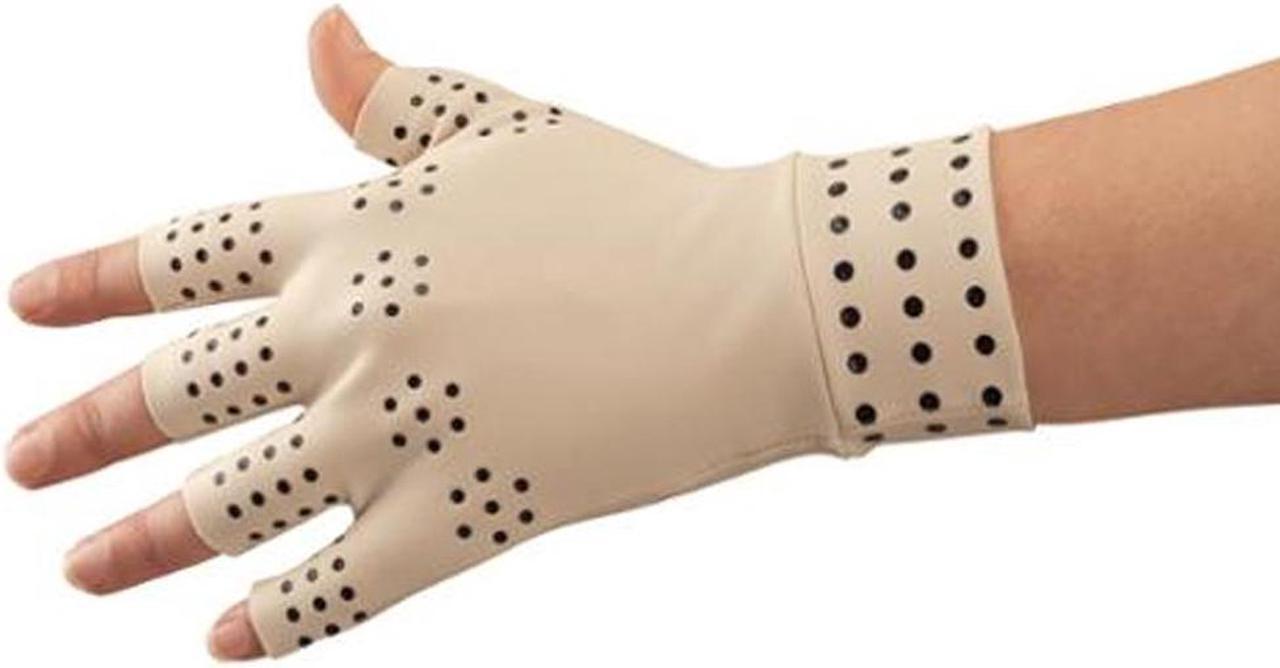 Alt view image 6 of 6 - Magnetic Therapy Gloves-Tan-Regular