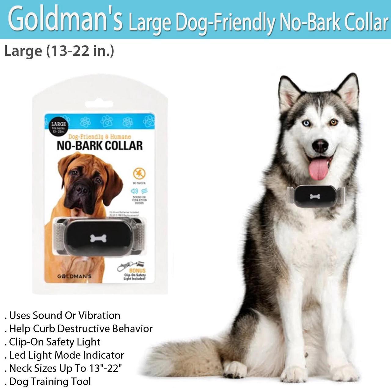 Alt view image 4 of 6 - Goldman's Large Dog-Friendly No-Bark Collar - Large (13-22 in.)