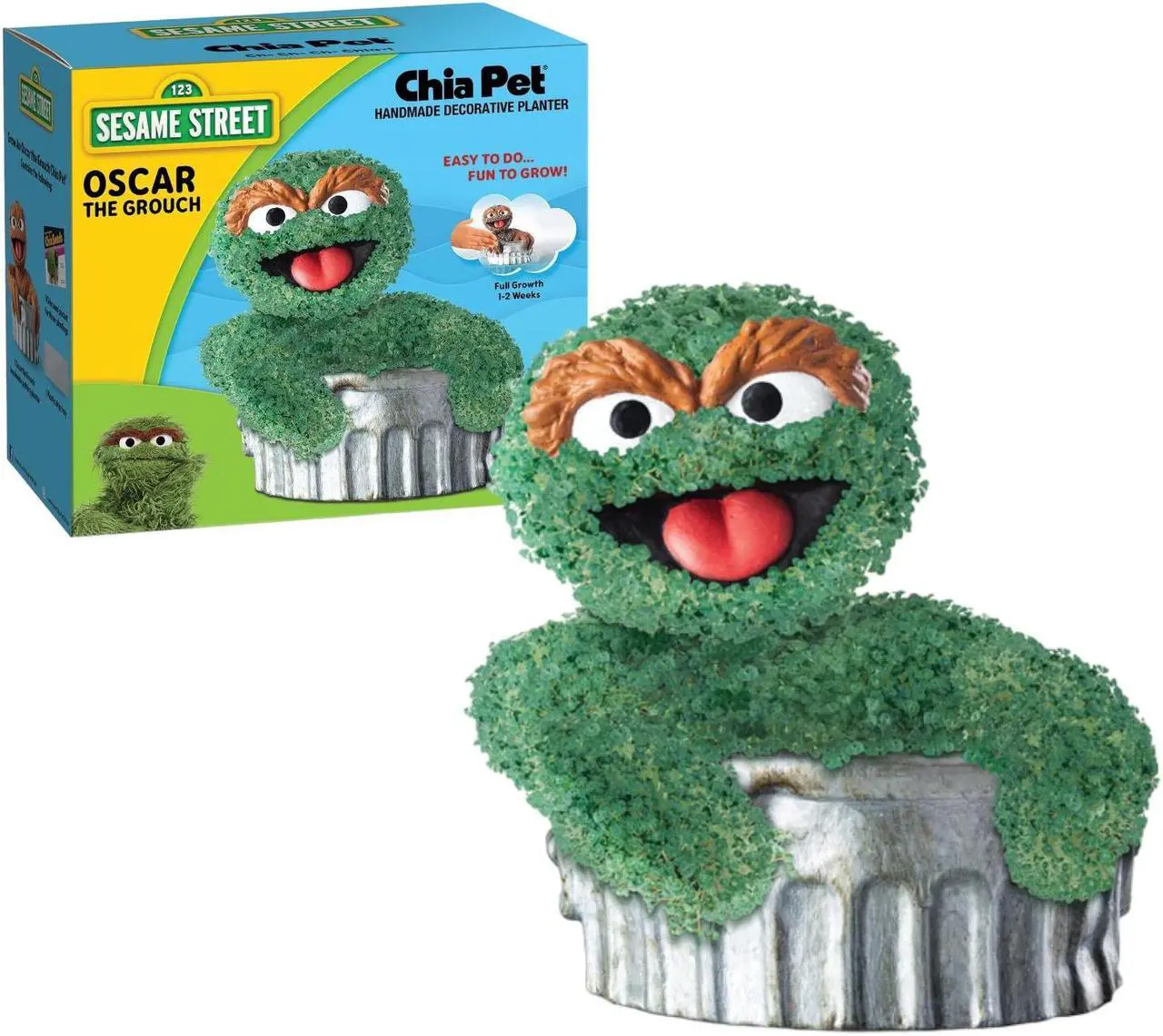 Alt view image 4 of 4 - Chia Pet Planter - Sesame Street - Oscar the Grouch