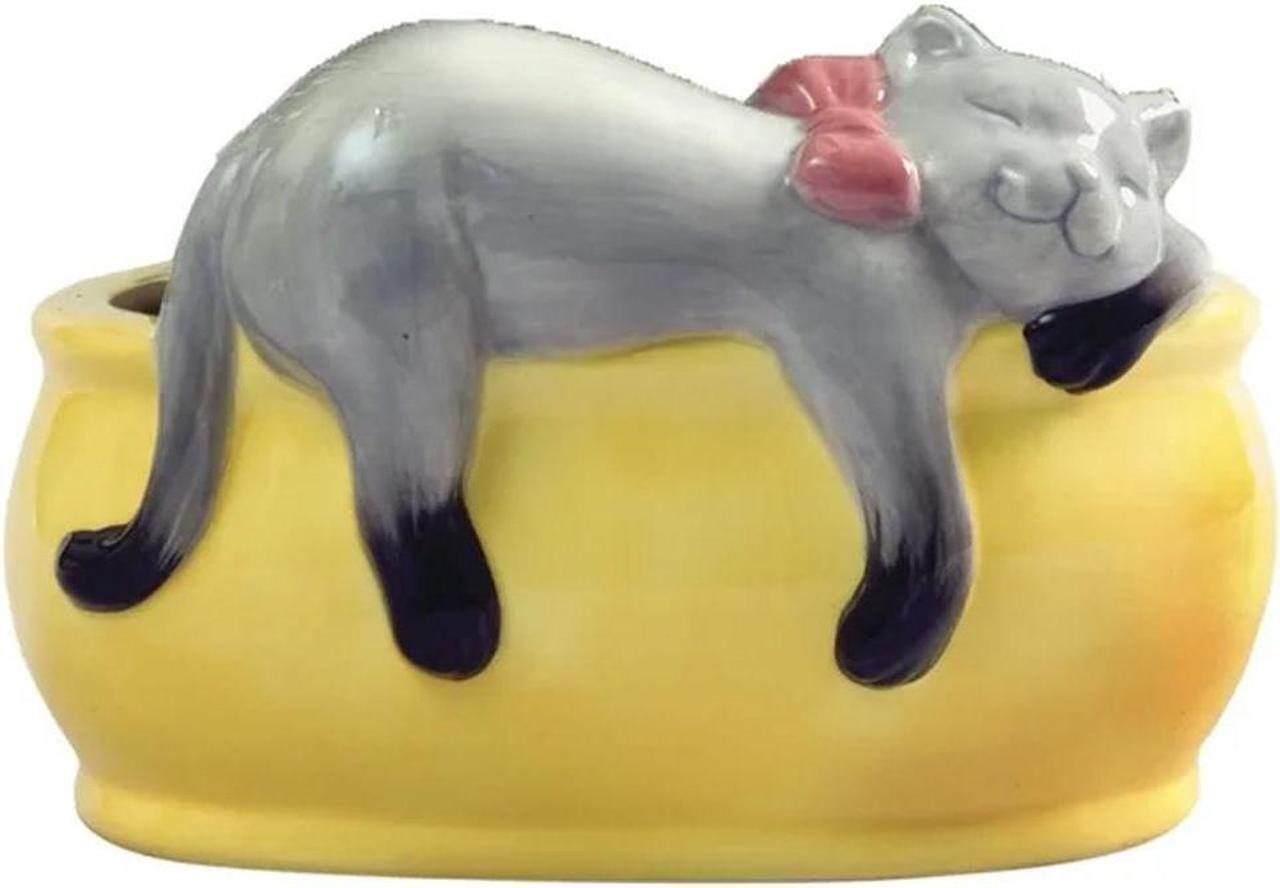 Alt view image 5 of 6 - Chia Pet Planter - Cat Grass Snoozy Kitty