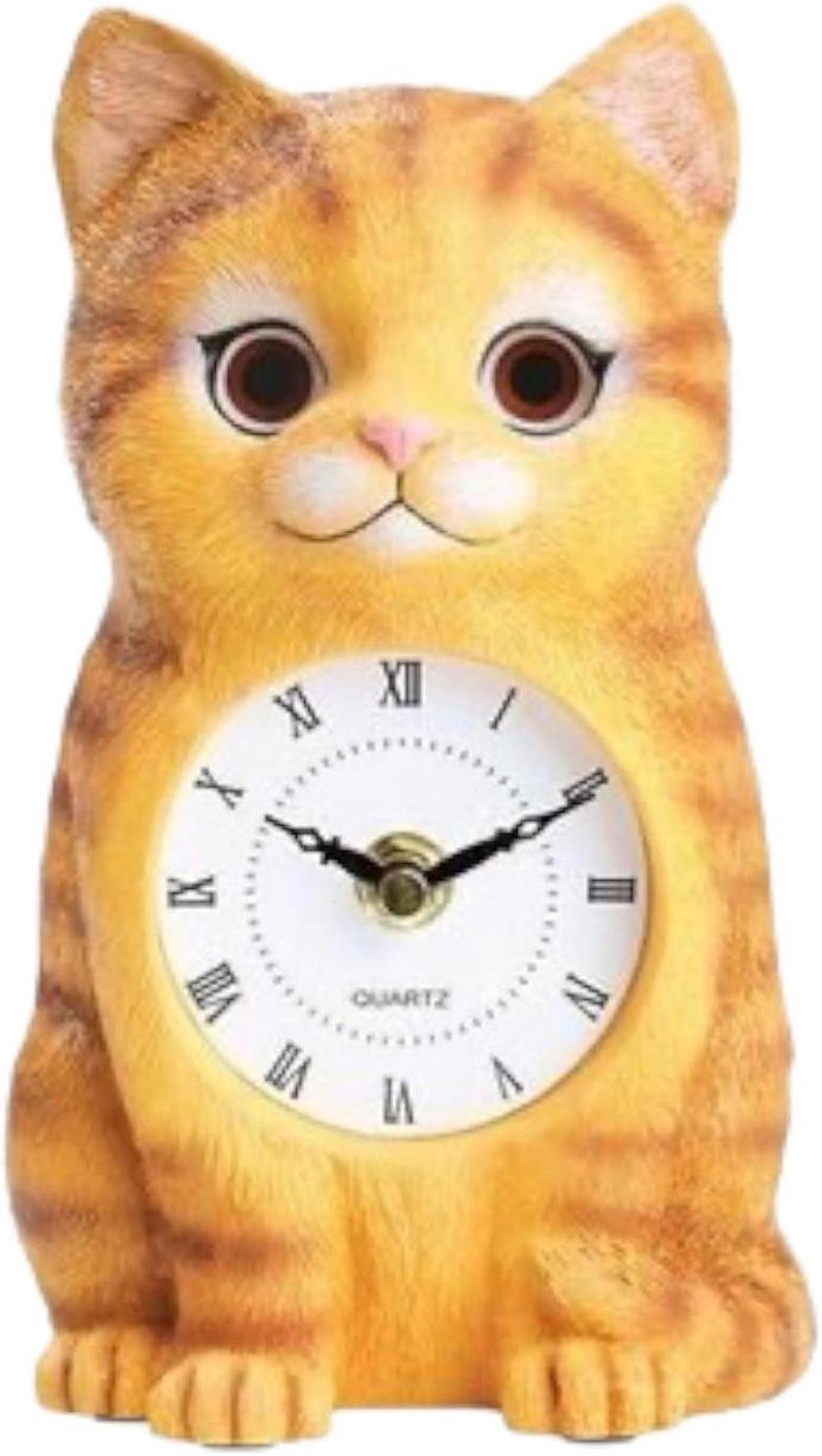Main image of Kitty Clock with Moving Eyes