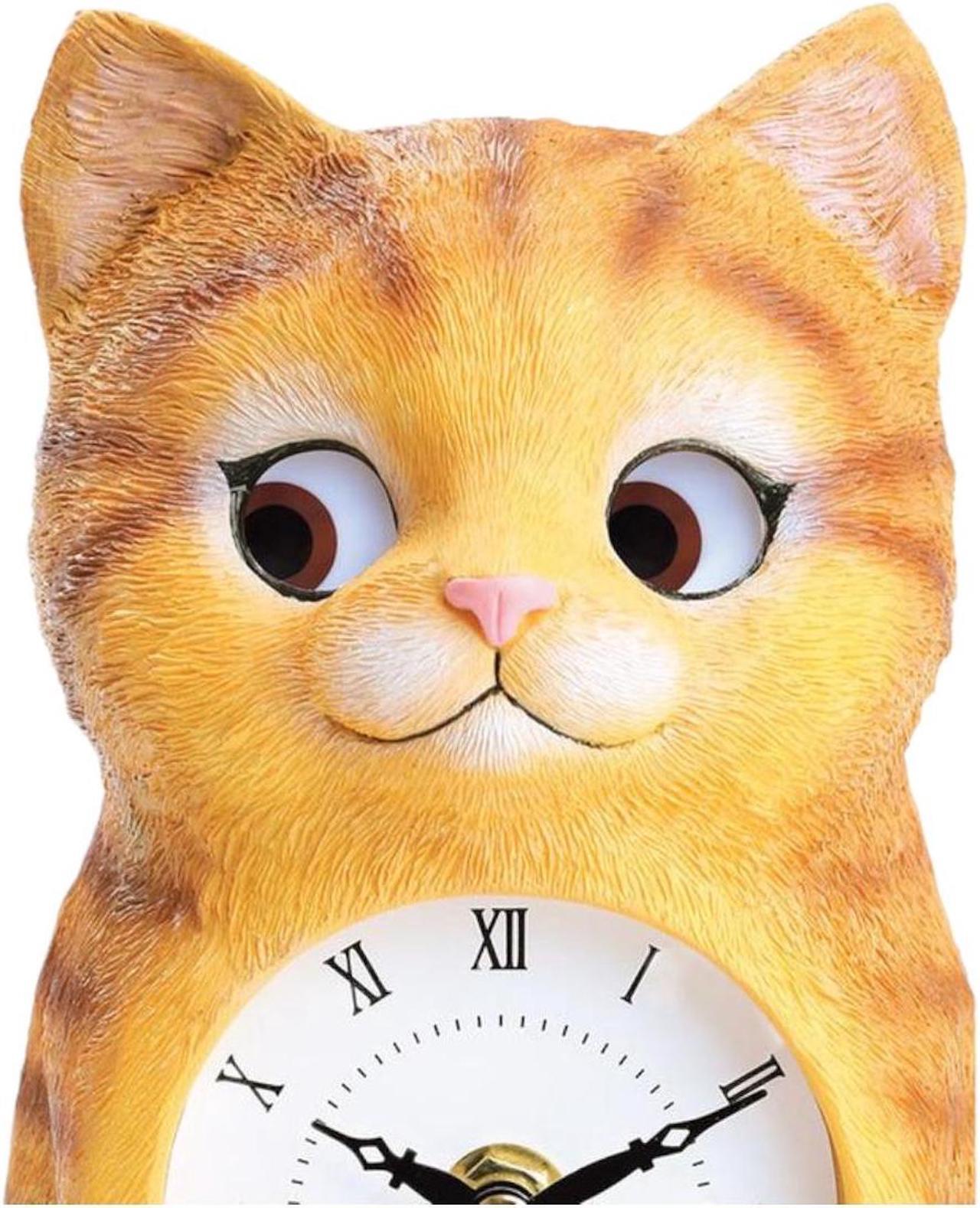 Alt view image 3 of 4 - Kitty Clock with Moving Eyes
