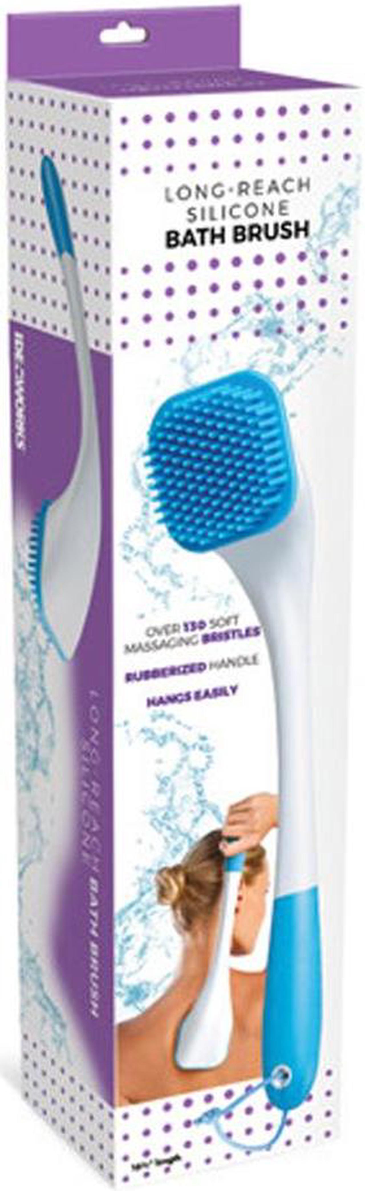 Alt view image 2 of 4 - Long-Reach Silicone Bath Brush