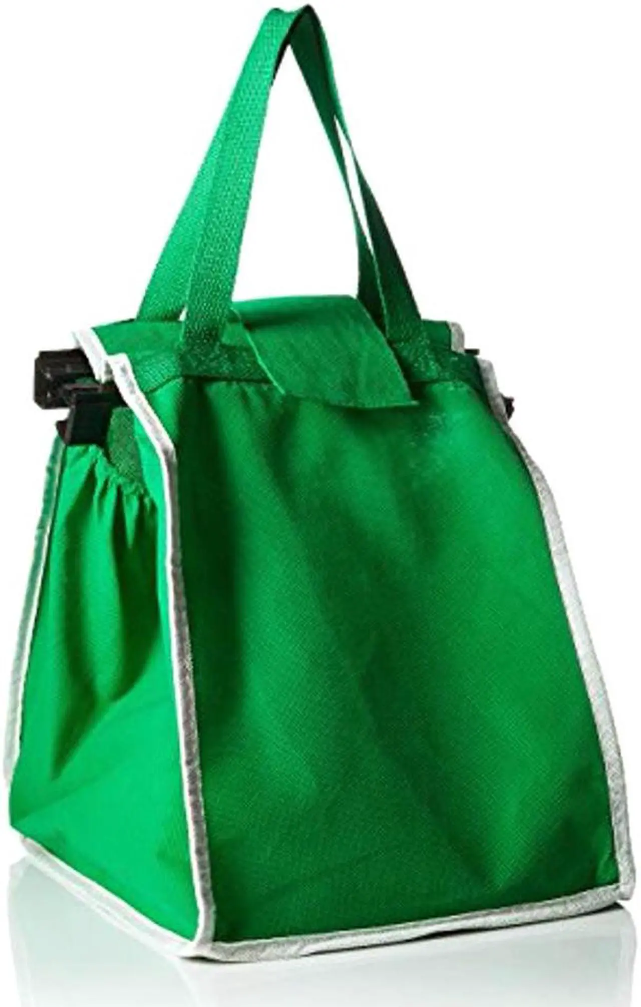 Alt view image 4 of 5 - Grab And Go Bag- Reusable Shopping Cart Bag with Cart Clips (2)