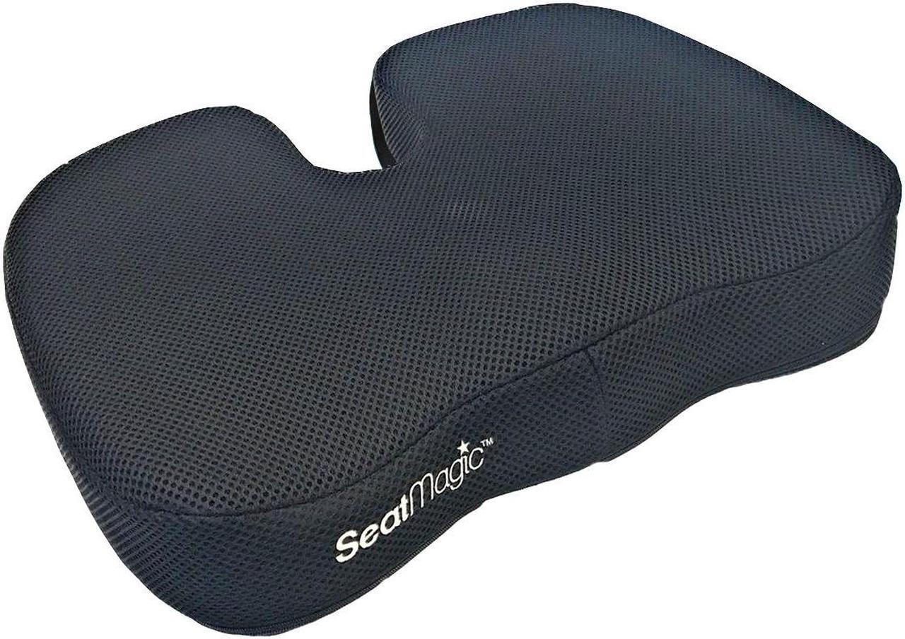Alt view image 4 of 5 - Supportiback Seat Support Posture Therapy Memory Lumbar Back Chair Cushion