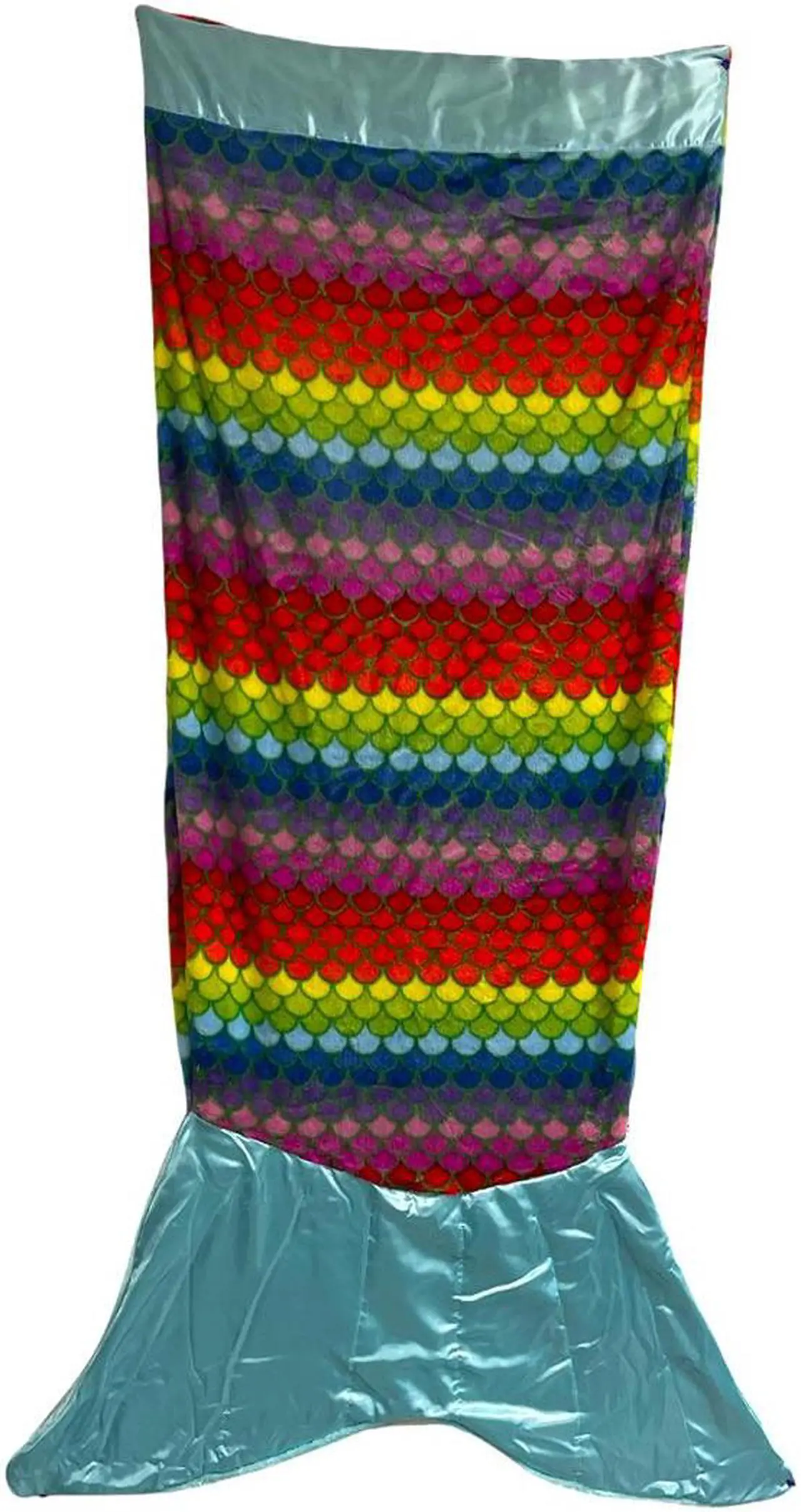 Alt view image 5 of 5 - Snuggie Tails Blanket -  Rainbow Mermaid - Adult