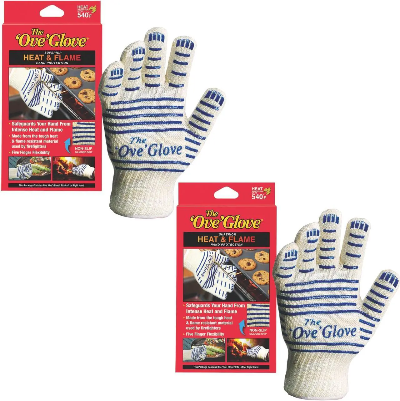 Main image of Ove' Glove Hot Surface Handler - 2 Pack for Safe Cooking & Grilling