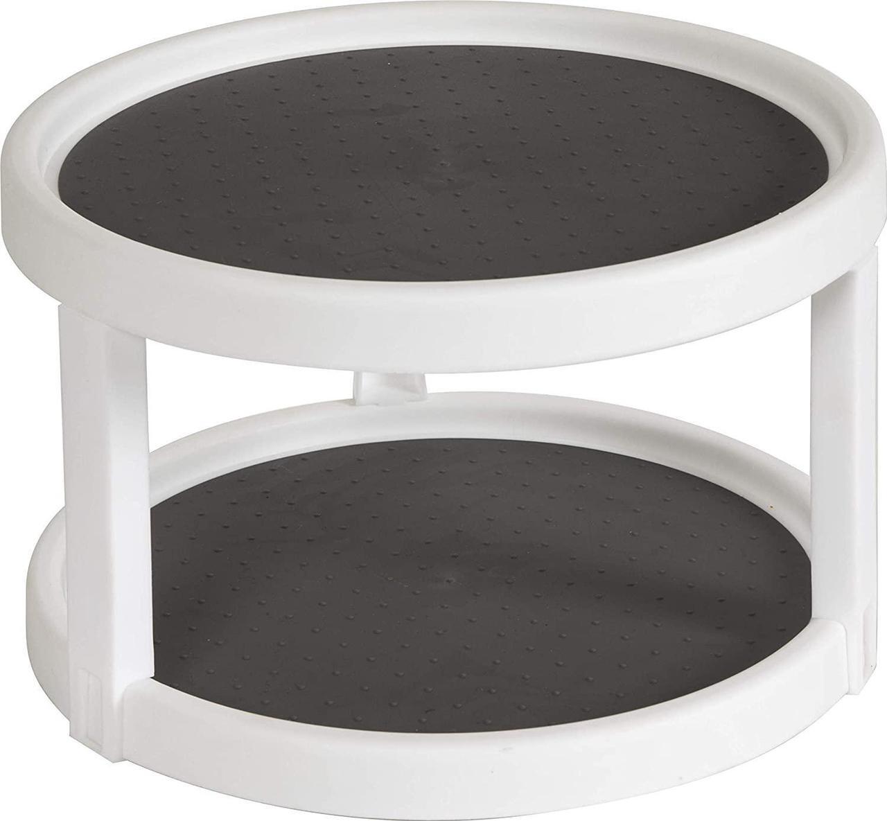 Alt view image 2 of 4 - Two-Level Turntable Spice Storage Rack