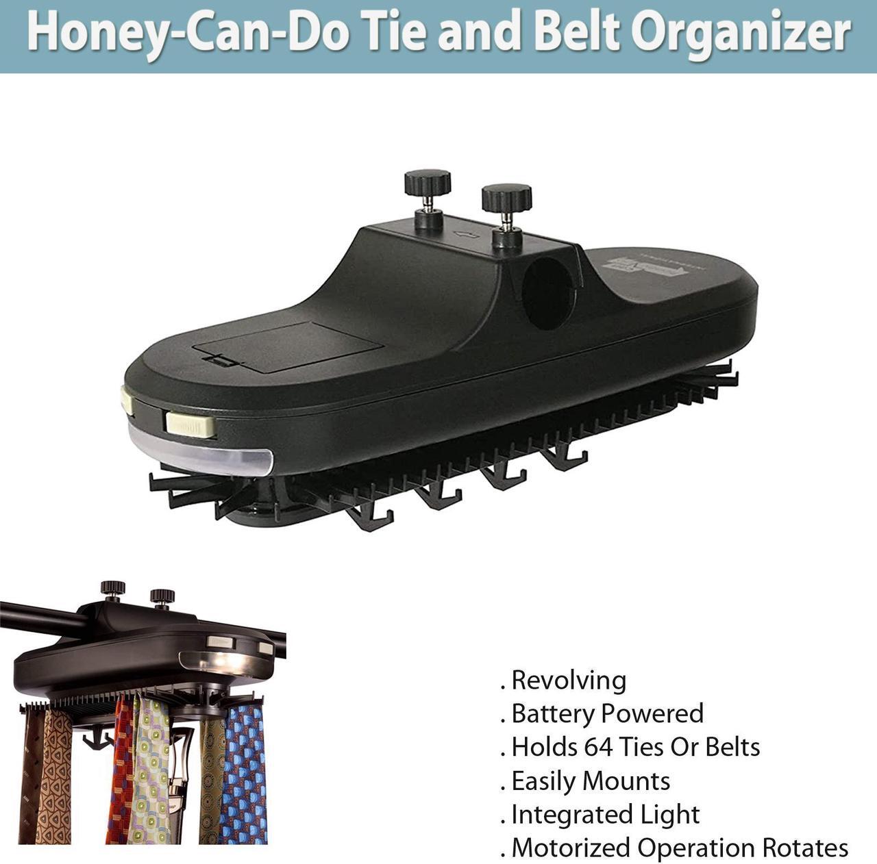 Alt view image 3 of 3 - Honey-Can-Do Tie and Belt Organizer