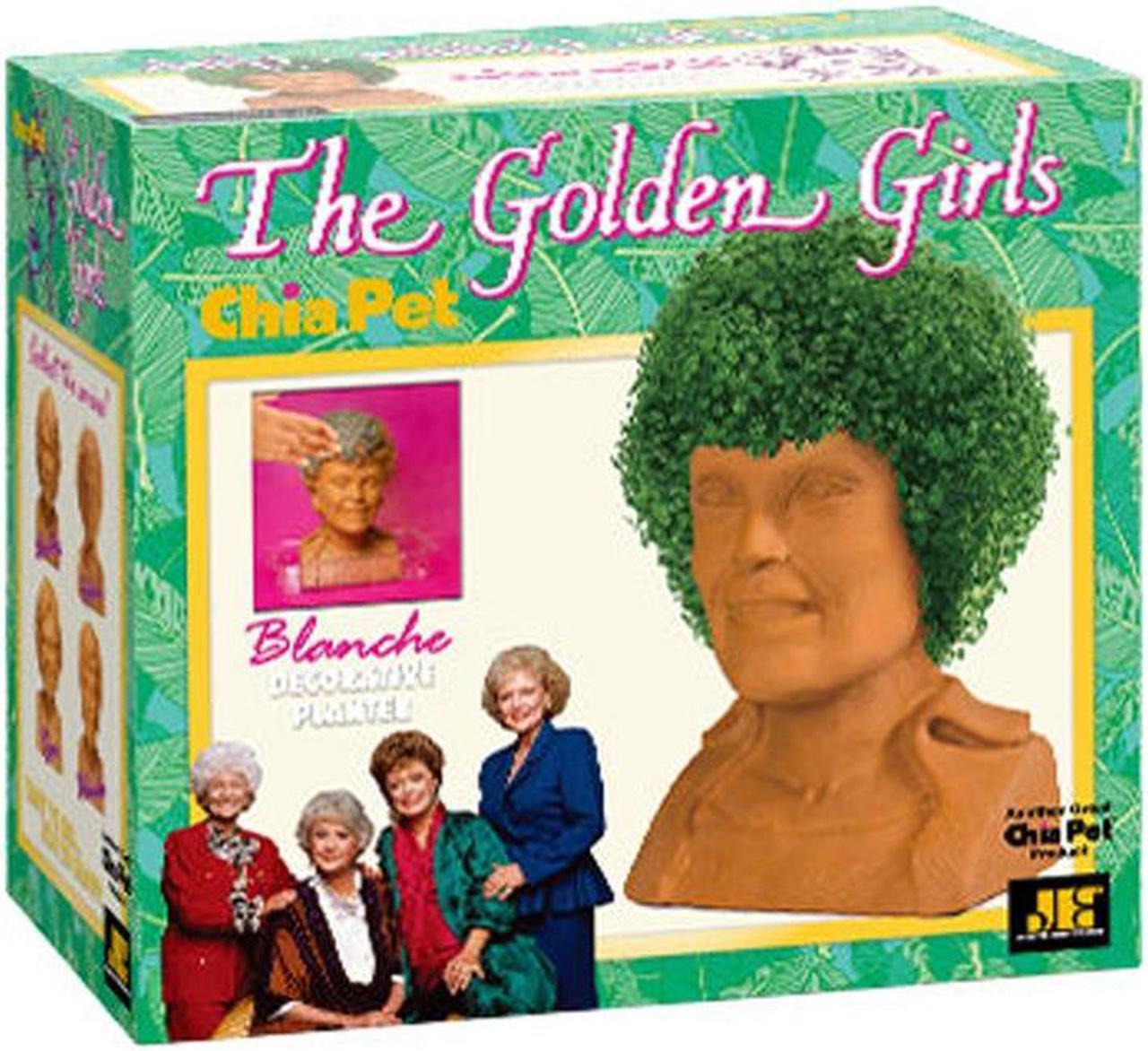 Alt view image 5 of 9 - Golden Girls Chia Pet Blanche Decorative Pottery Planter