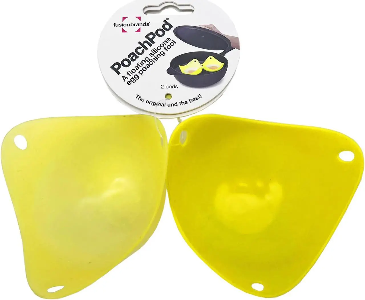 Main image of Floating Silicone PoachPod: Easy Egg Poaching - 2 Pack