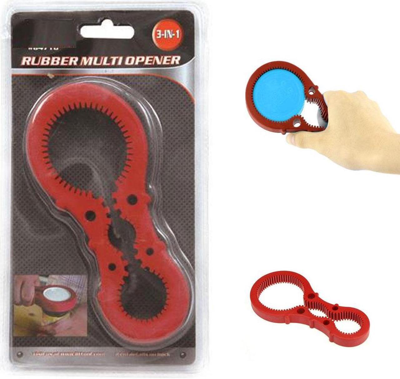 Alt view image 3 of 3 - Rubber Multi Opener for Caps and Lids