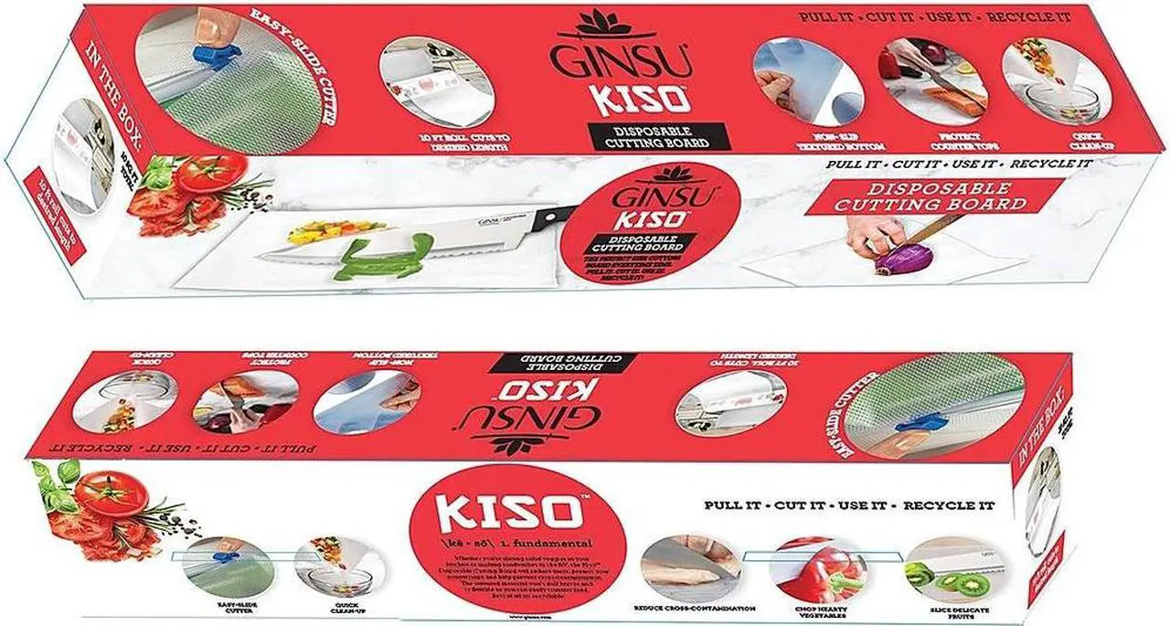 Alt view image 3 of 7 - Ginsu Disposable Cutting Board - Clear - Clear