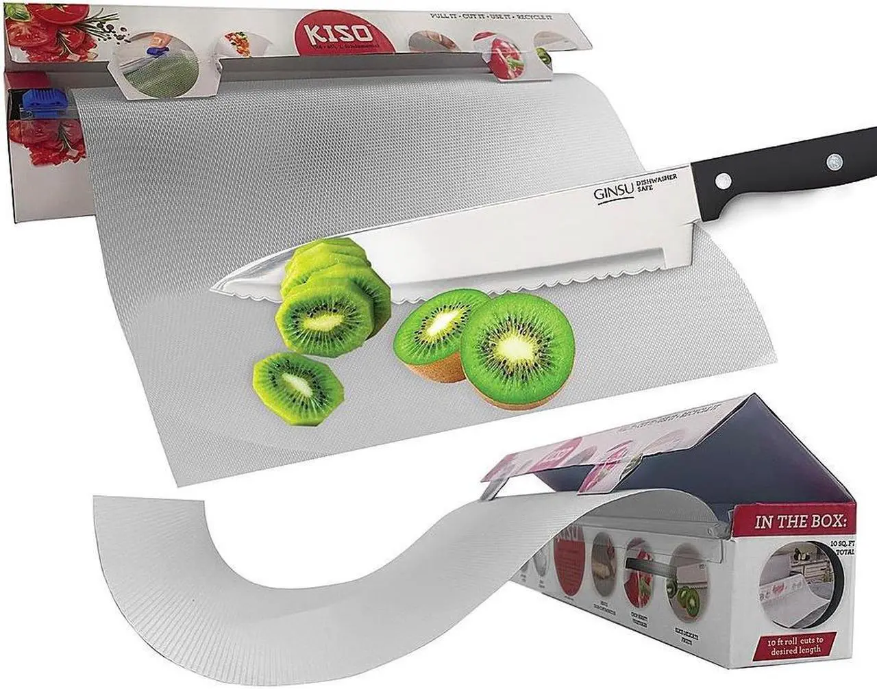 Alt view image 5 of 7 - Ginsu Disposable Cutting Board - Clear - Clear