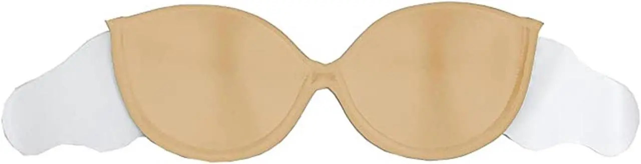 Alt view image 2 of 3 - Backless, Strapless Invisible Bra With Adhesive Wings - Size A- Beige
