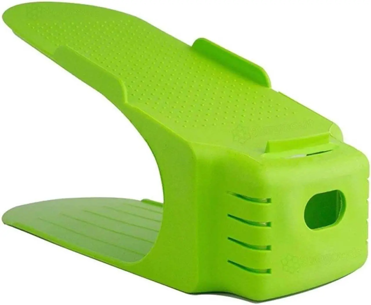 Alt view image 3 of 3 - Shoe Double Decker - Efficient Space-Saving Organizer- Green - 2 Pack