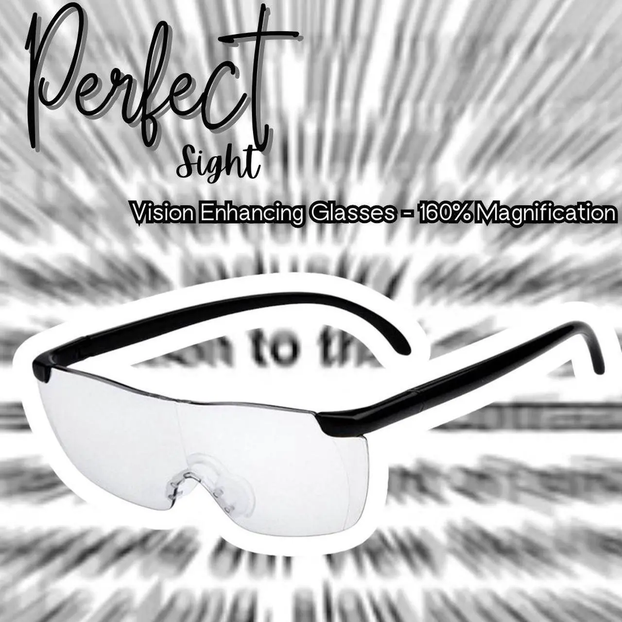 Alt view image 4 of 4 - Perfect Sight - Vision Enhancing Glasses - 160% Magnification