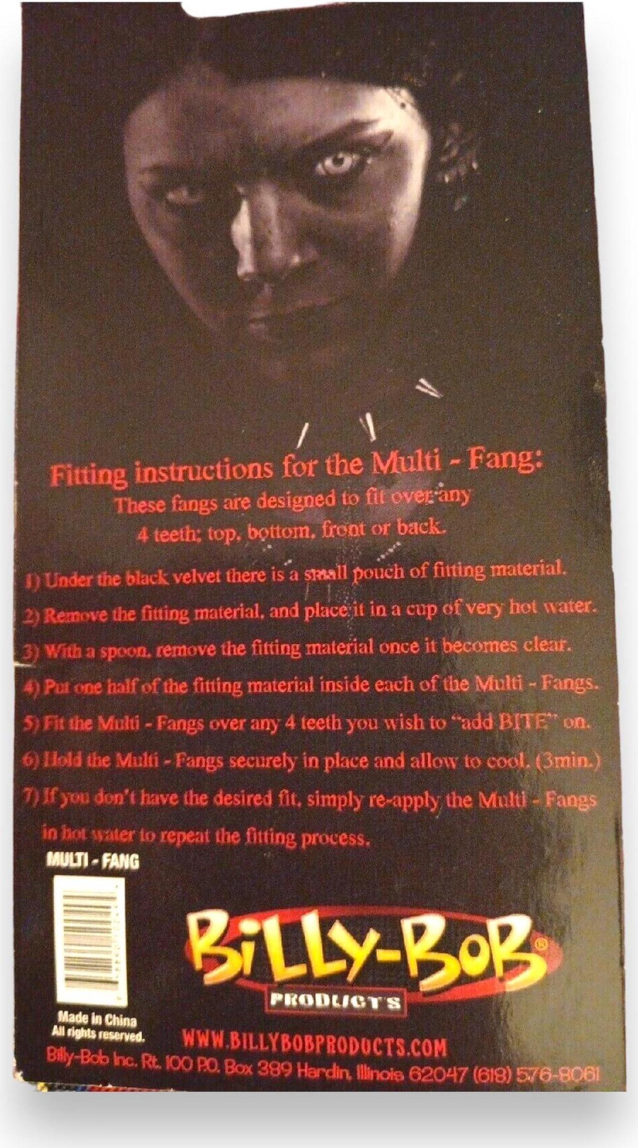 Alt view image 5 of 7 - Billy Bob Teeth 10049 Multi Vampire Fangs Fake Teeth