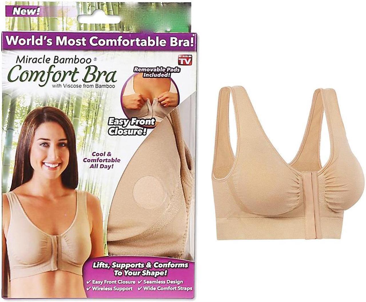 Main image of Miracle Bamboo Comfort Bra - Nude - XL (Bust 40-43)