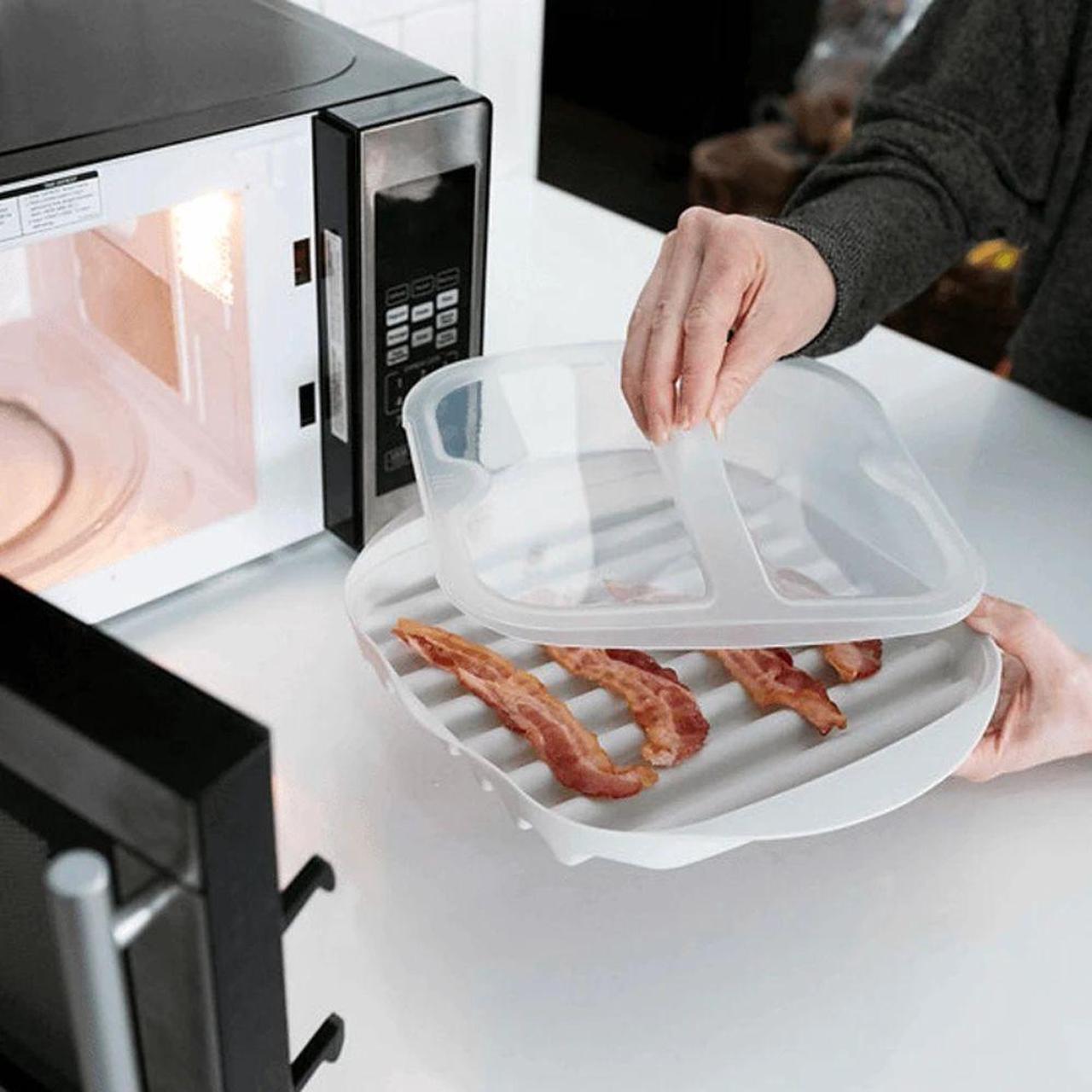 Alt view image 3 of 5 - Microwave Bacon Cooker