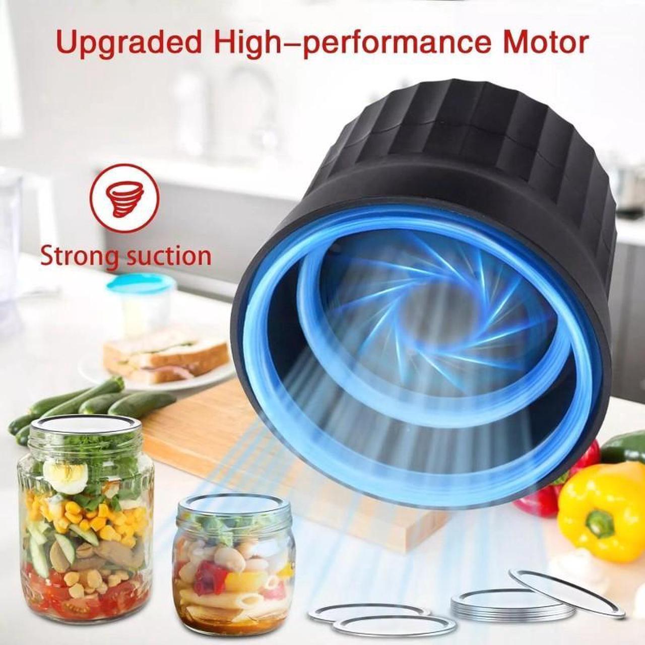 Alt view image 3 of 6 - Electric Mason Jar Vacuum Sealer Cordless 200Pcs Wide Mouth