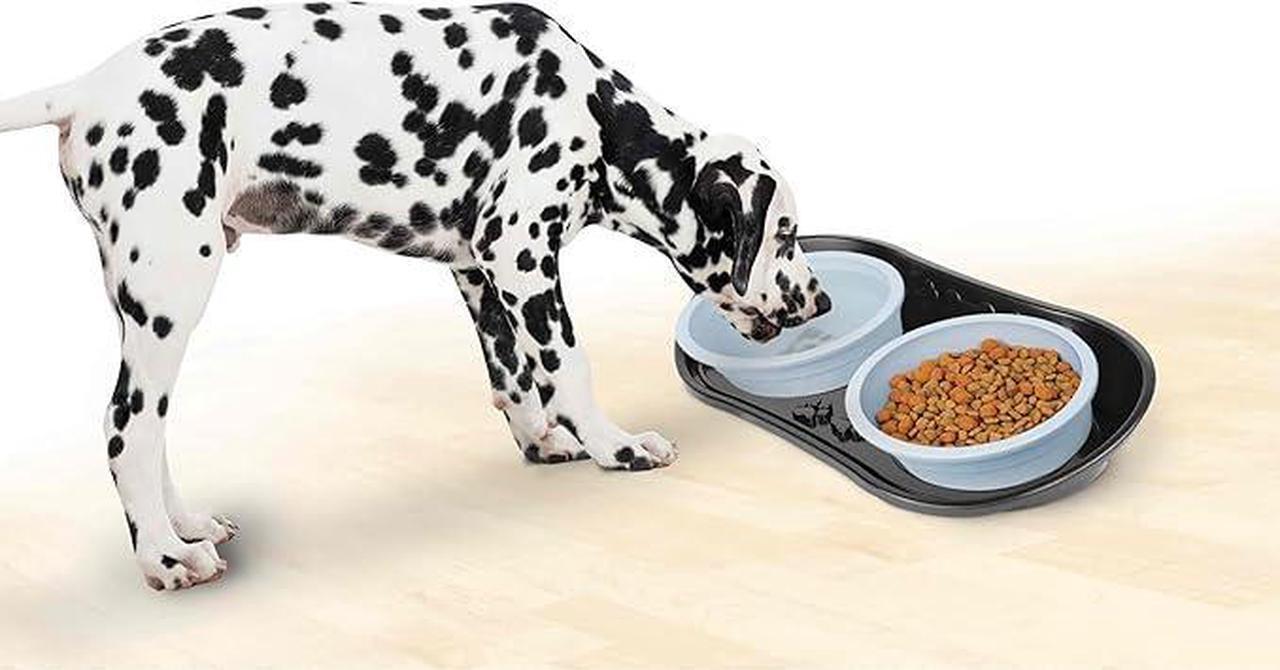 Alt view image 4 of 4 - Non-Skid Pet Bowl Tray, Black