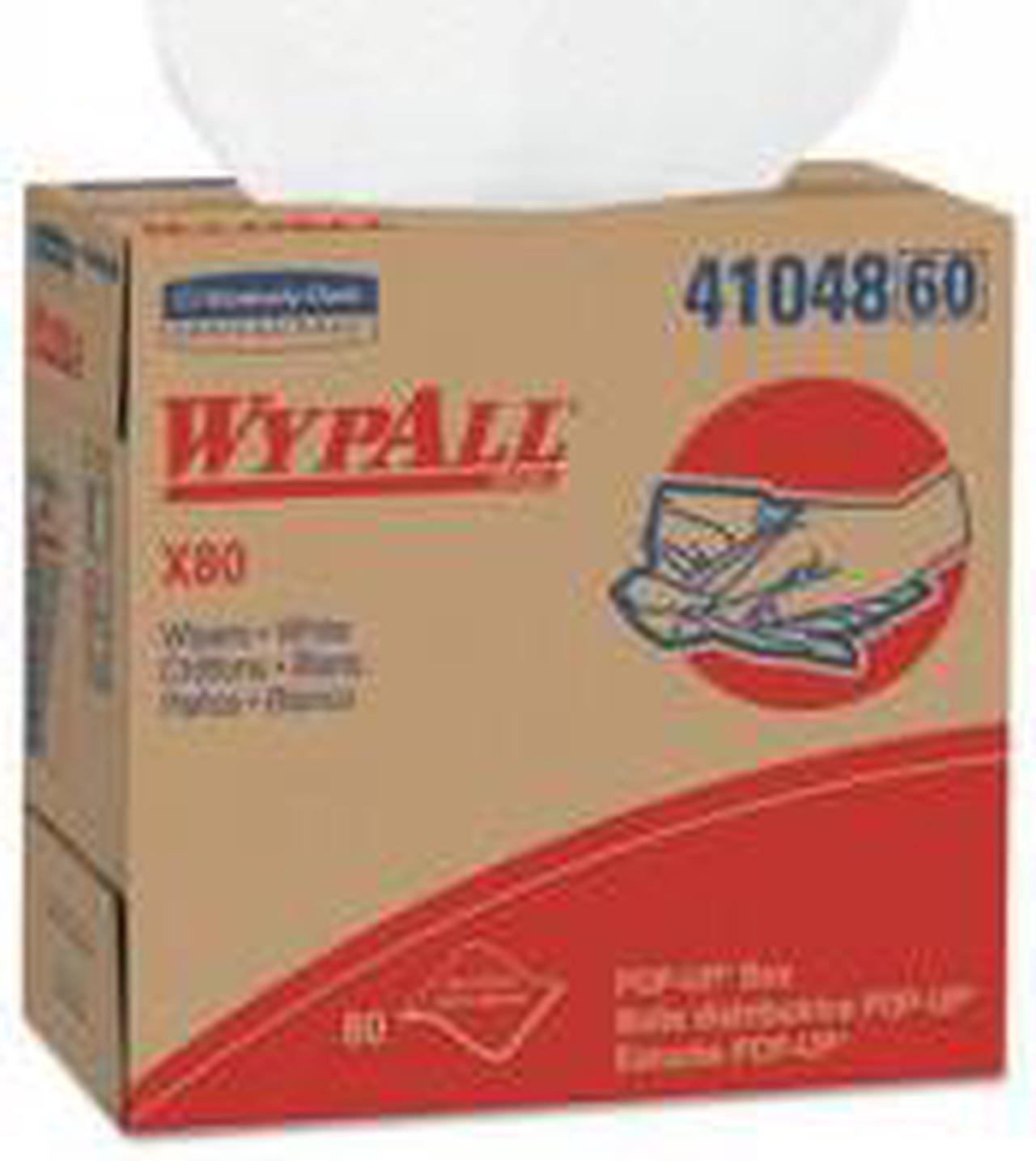 Main image of Kimberly-Clark Professional KCC41048 WYPALL X80 Wipers, 9.13" x 16.80", White, POP-UP Box
