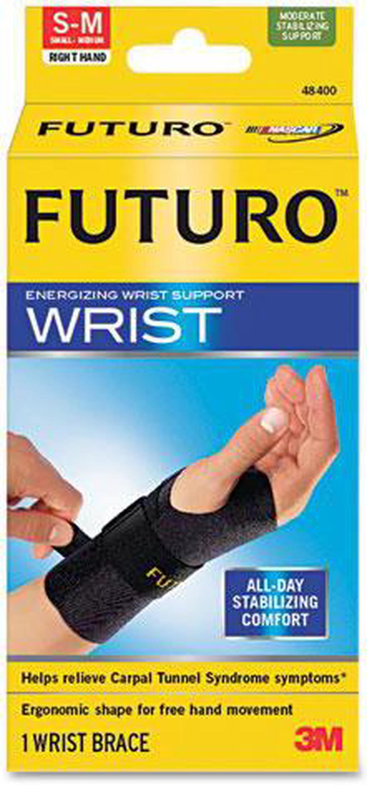 Alt view image 3 of 8 - Energizing Wrist Support, Small/Medium, Fits Right Wrists 5 1/2 - 6 3/4, Black