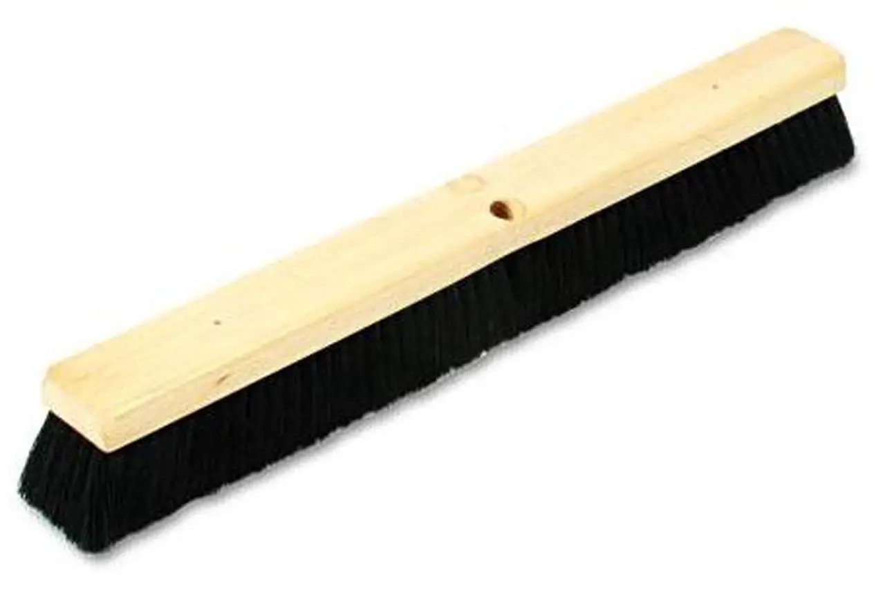 Alt view image 2 of 20 - Boardwalk Floor Brush Head 2 1/2" Black Tampico Fiber 24" 20224