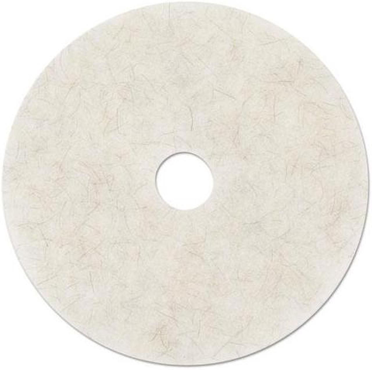 Alt view image 2 of 2 - 3M Corporation MCO 18210 20 Inch 3300 Nat Blend Hi-Speed Burnish Pad- White - Case of 5