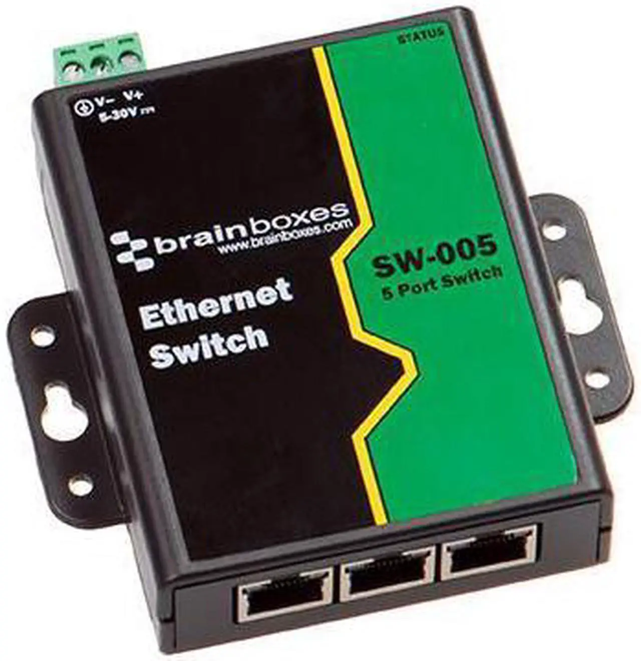 Alt view image 4 of 20 - Brainboxes SW-005 Unmanaged Ethernet Switch 5 Ports