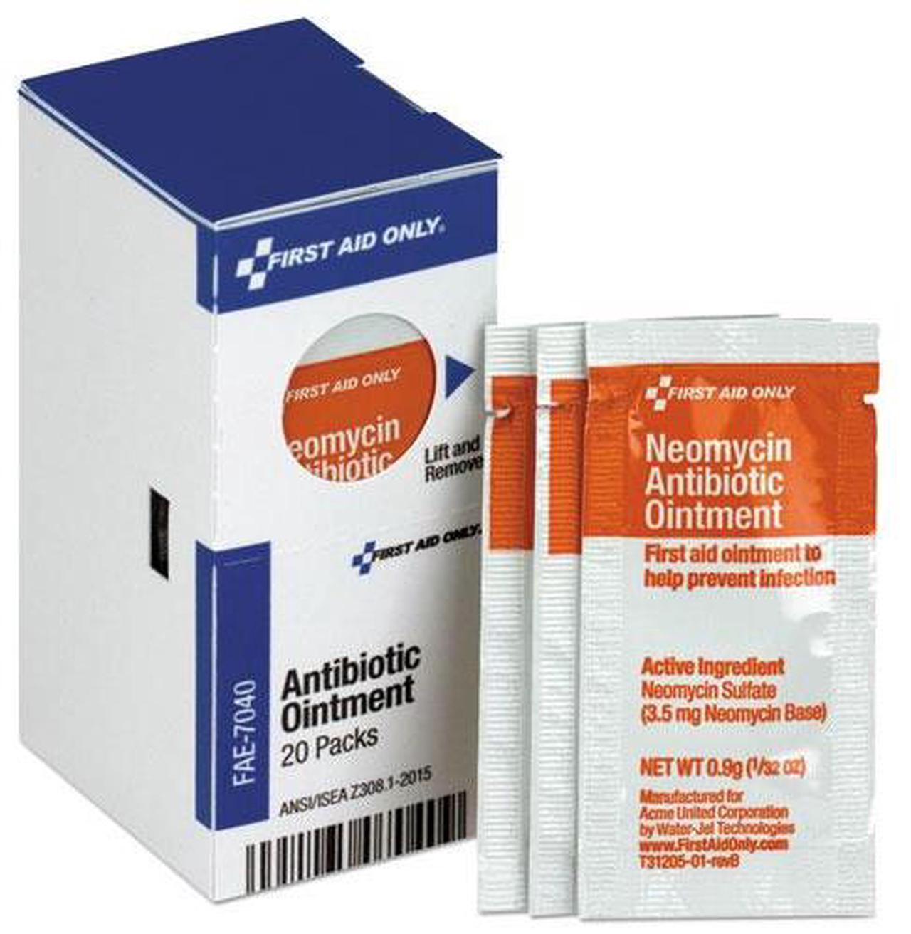 Alt view image 2 of 6 - First Aid Only Refill for SmartCompliance Gen Cabinet Antibiotic Ointment 0.9g Packet 20/Bx FAE7040