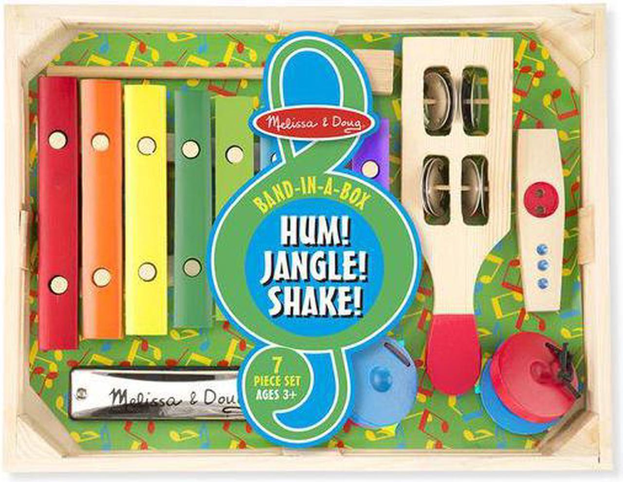 Alt view image 2 of 7 - Melissa & Doug Band in a Box Beginner Band Set with Xylophone and Harmonica