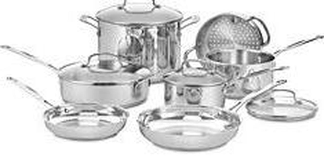 Alt view image 2 of 2 - Cuisinart Chef's Classic Stainless Steel 11-piece Cookware Set
