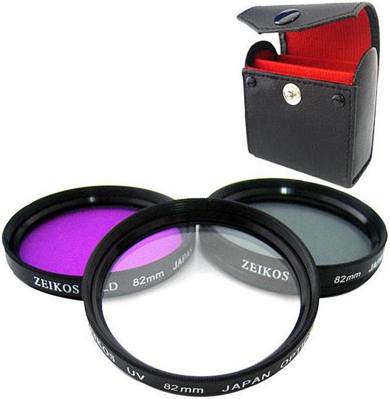 Zeikos 82mm Multi Coated Glass Filter Kit