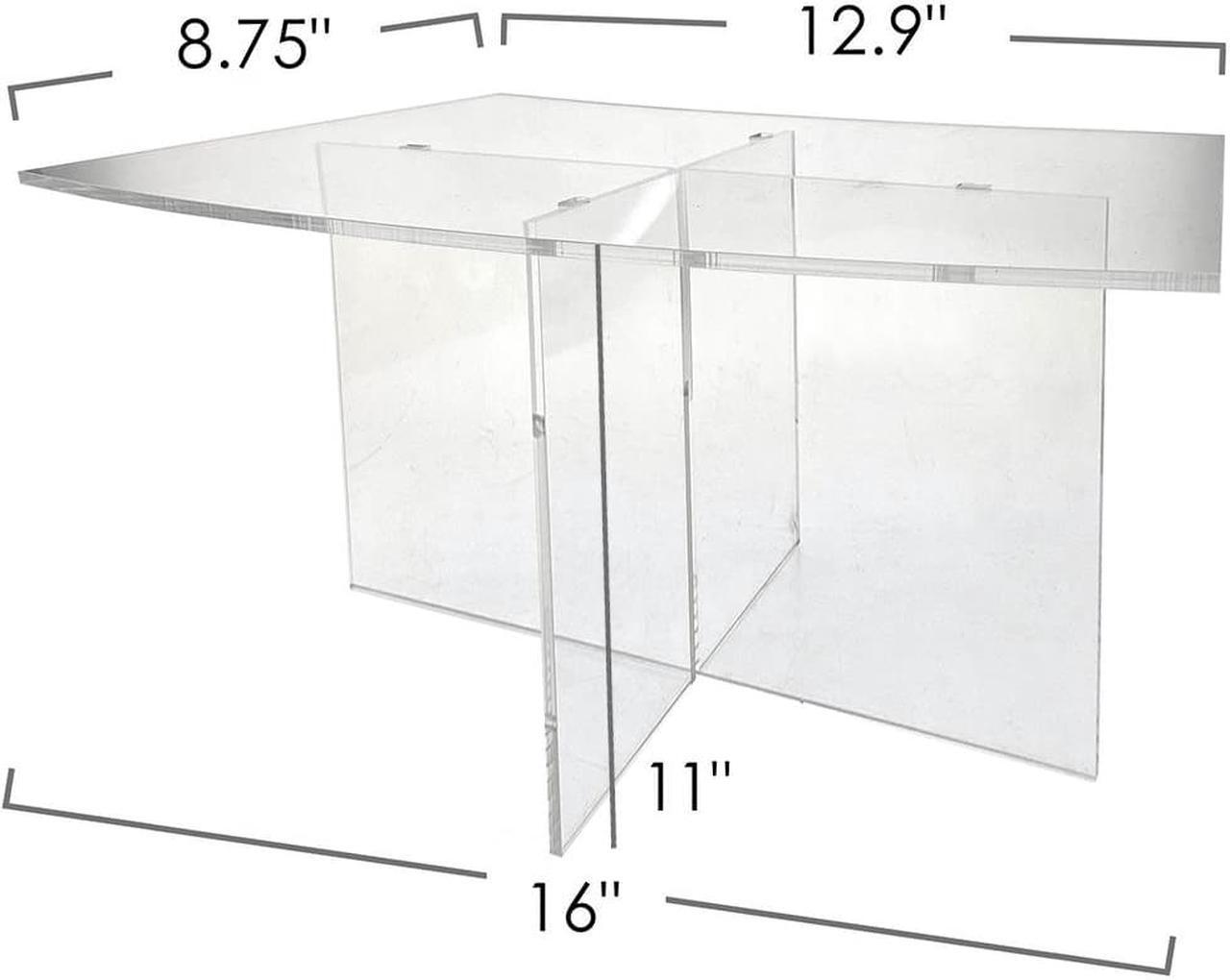 Alt view image 3 of 5 - OnDisplay Cross Tier Acrylic Display Rack/Stand - 11" Height