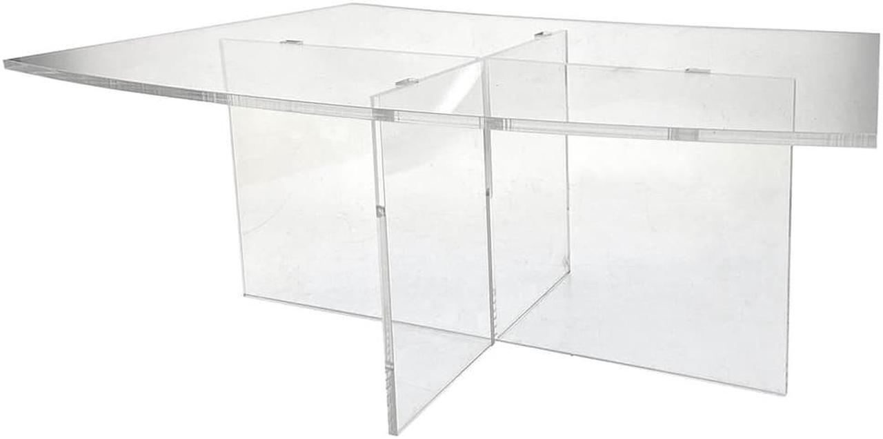 Alt view image 3 of 7 - OnDisplay Cross Tier Acrylic Display Rack/Stand - Clear Food Display Stage (8" Height)