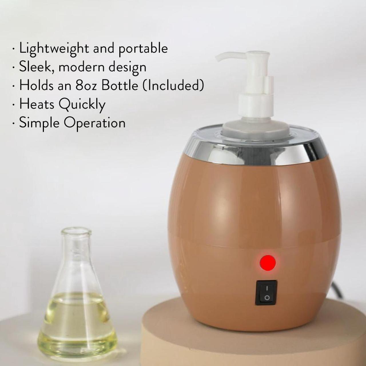 Alt view image 2 of 7 - Royal Massage Electric Massage Oil Heater  8oz Bottle Capacity with Pump Dispenser