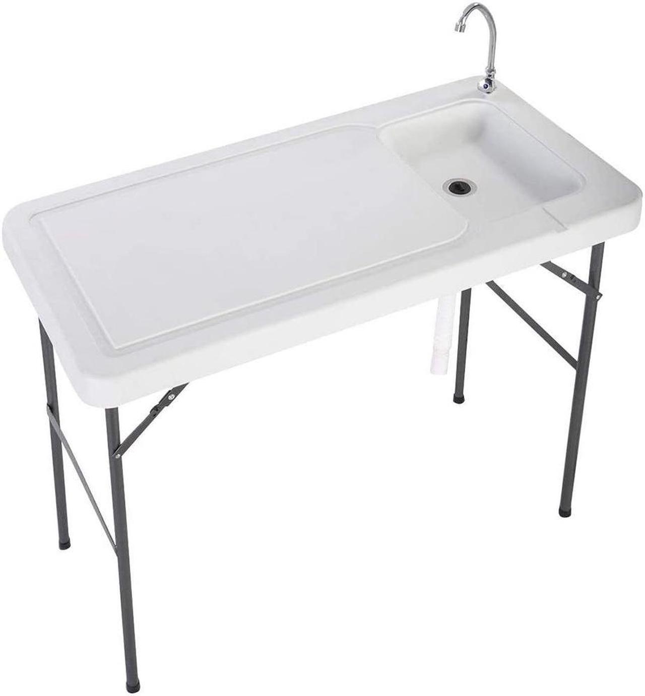 Alt view image 5 of 7 - Modern Home Portable Folding Outdoor Fish Fillet Table for Cleaning/Cutting