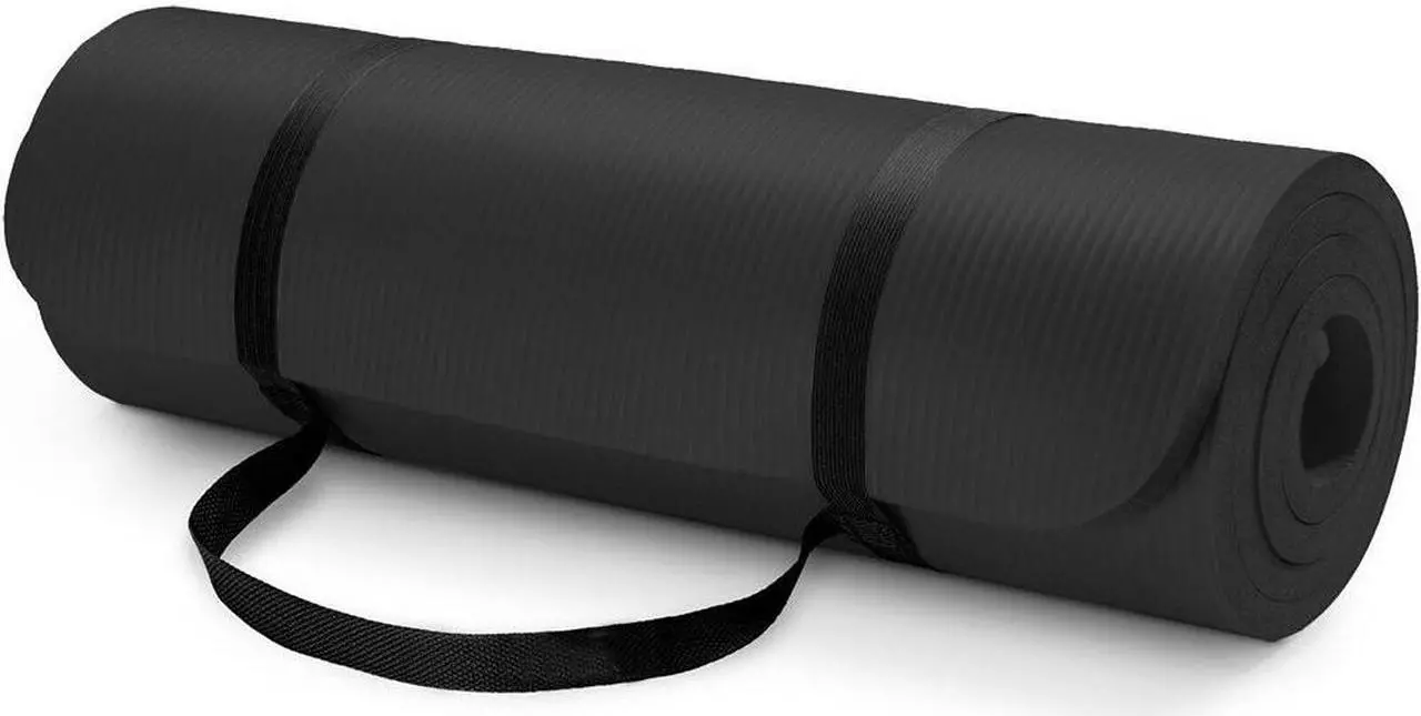 Alt view image 3 of 7 - AUM High Density HD Foam Tech Yoga Exercise Mat - 72" x 24" x 0.4"