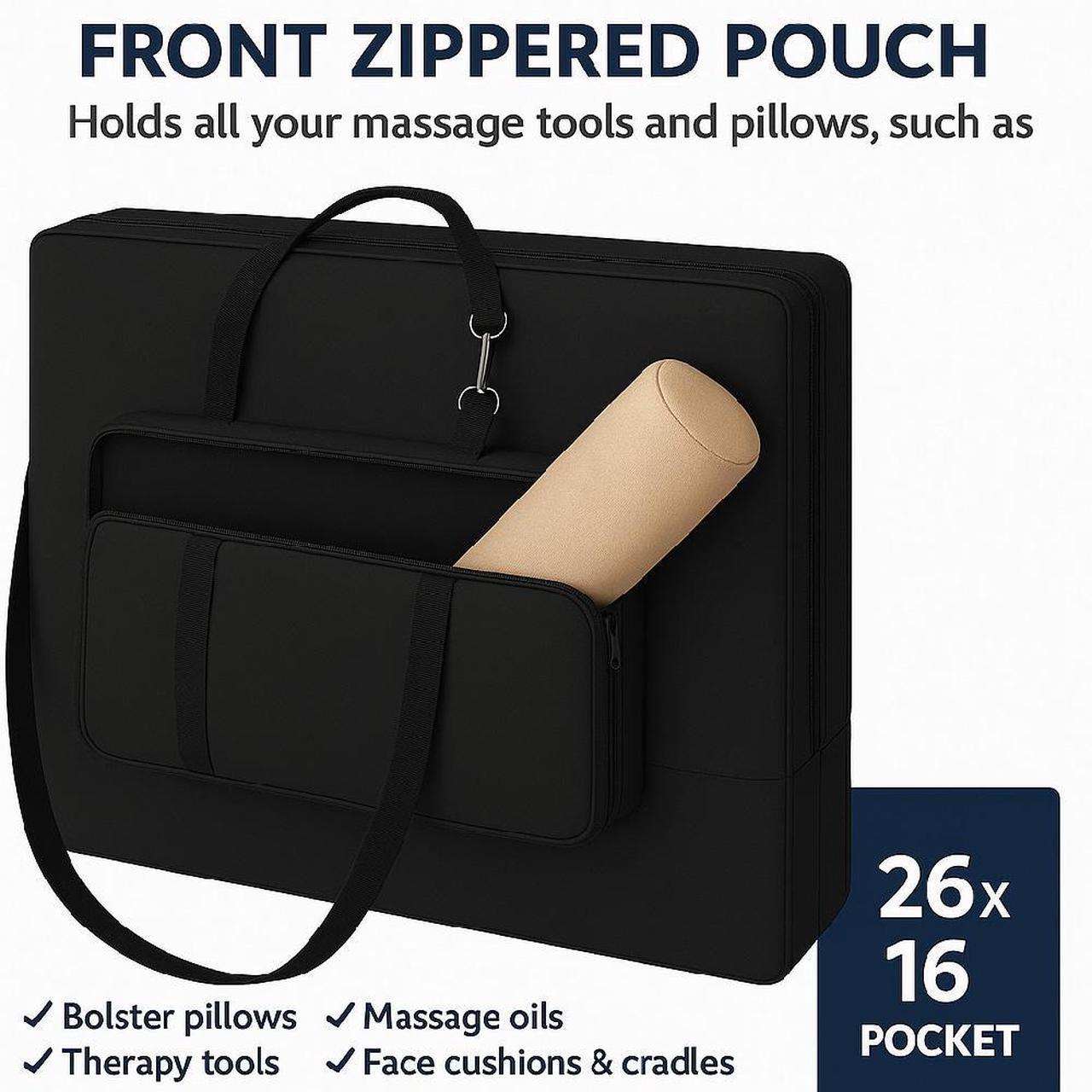 Alt view image 3 of 7 - Royal Massage Universal Massage Table Carrying Case with Large Front Pocket (30")