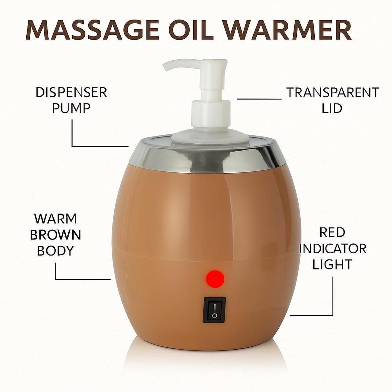 Alt view image 5 of 7 - Royal Massage Electric Massage Oil Heater  8oz Bottle Capacity with Pump Dispenser