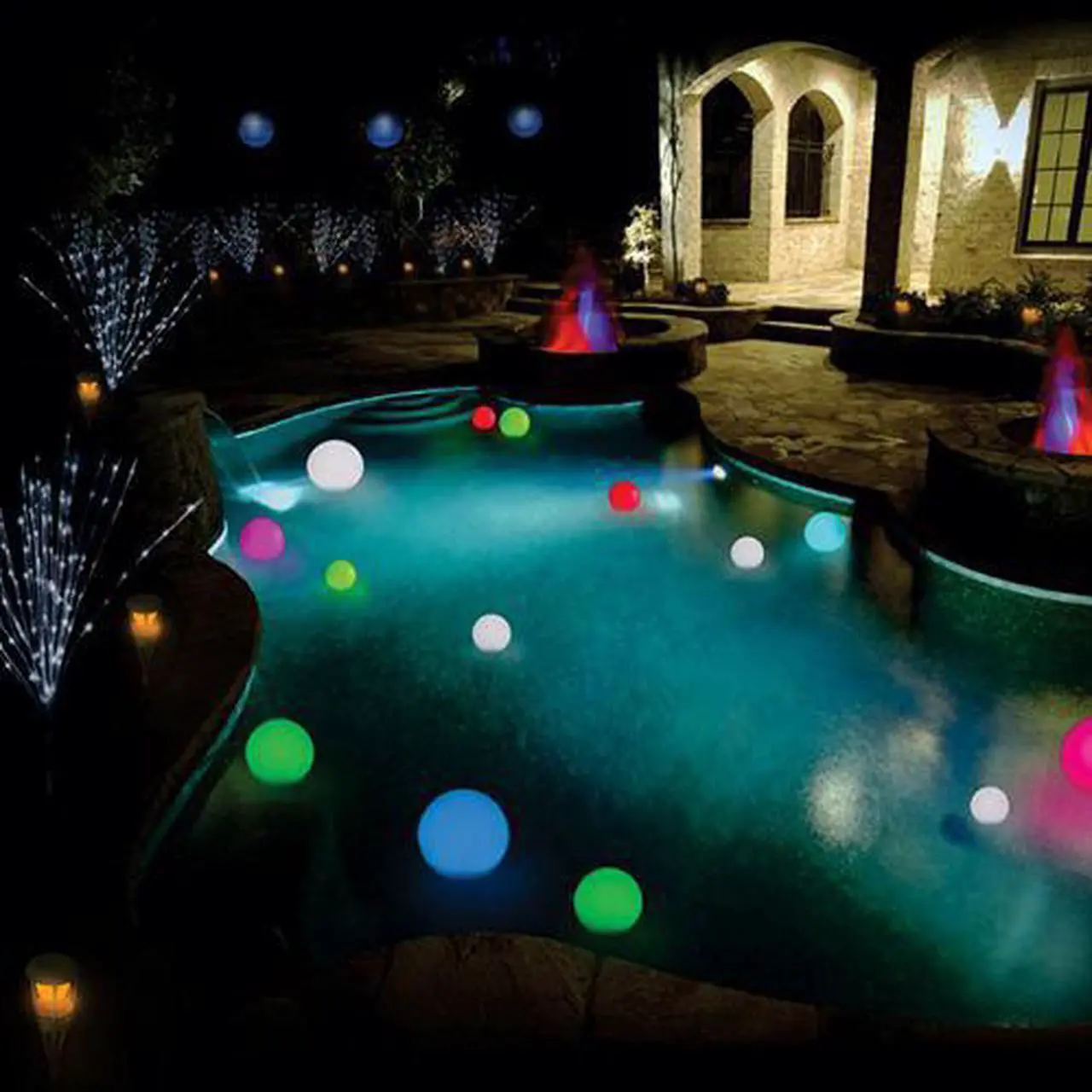 Alt view image 2 of 3 - Modern Home Deluxe Floating LED Glowing Sphere w/Infrared Remote Control (10")
