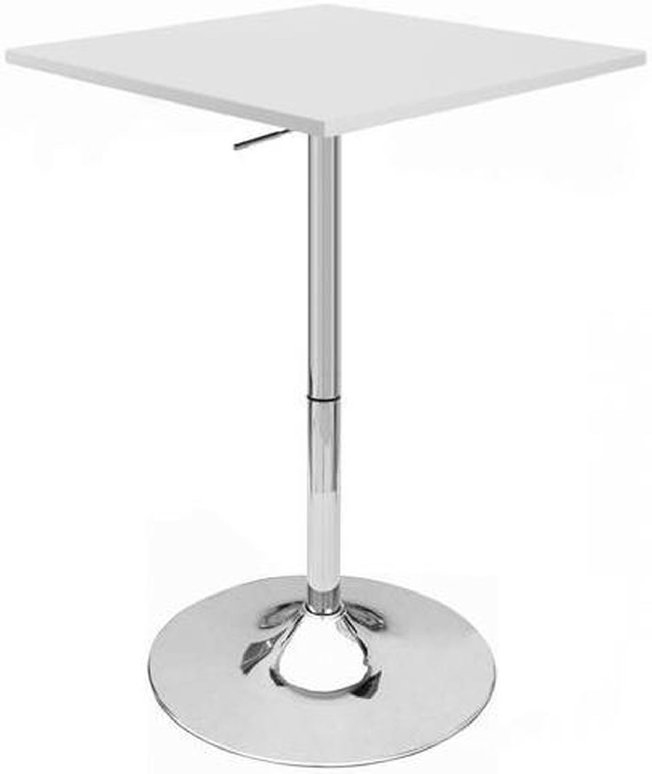 Alt view image 2 of 7 - Modern Home Zeta Contemporary Adjustable Height 24" Bar Table (Black)