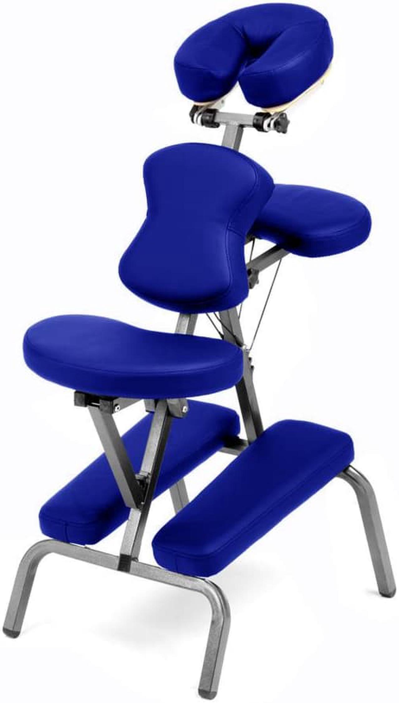 Main image of Ataraxia Deluxe Portable Folding Massage Chair w/Carry Case & Strap - Blue