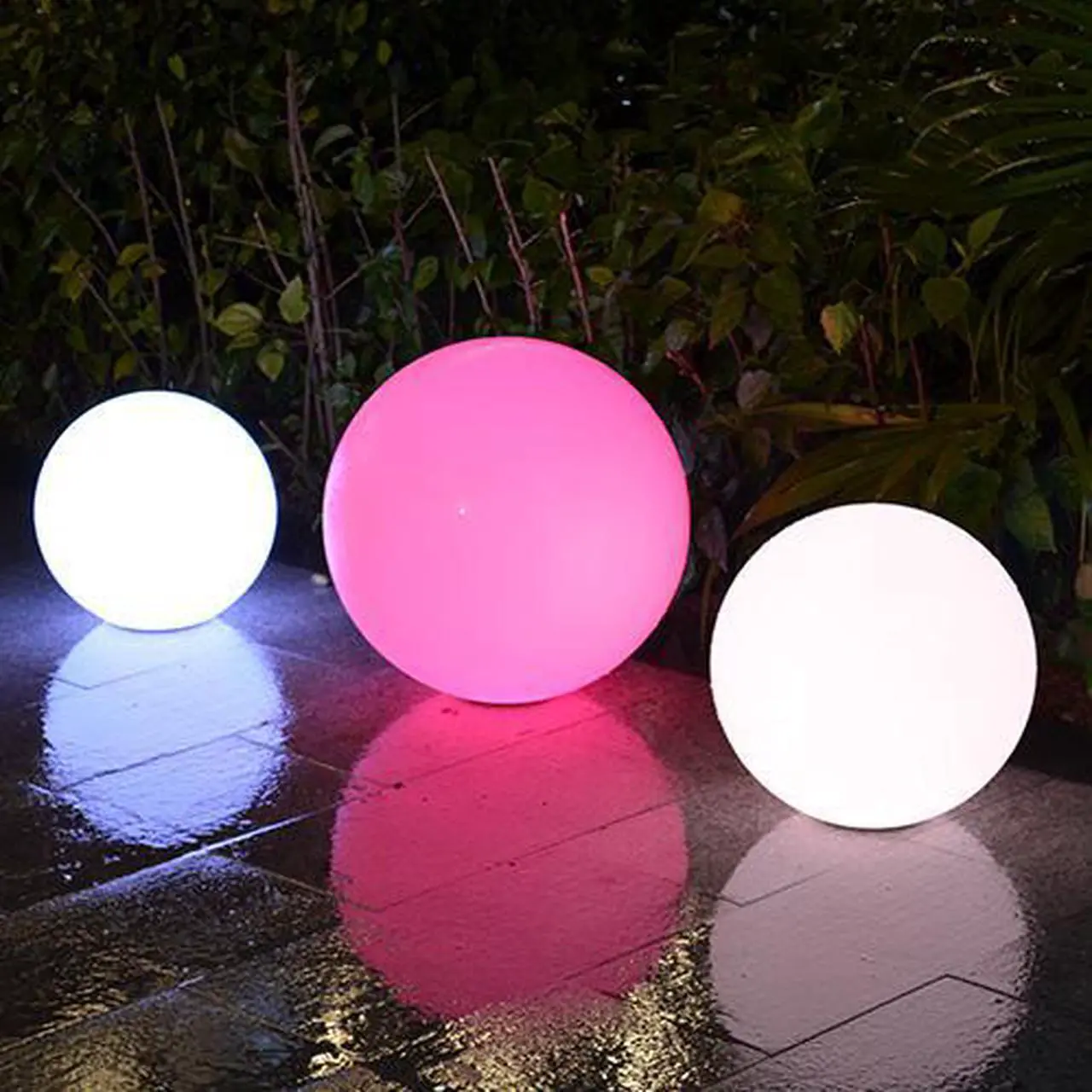 Alt view image 3 of 3 - Modern Home Deluxe Floating LED Glowing Sphere w/Infrared Remote Control (10")