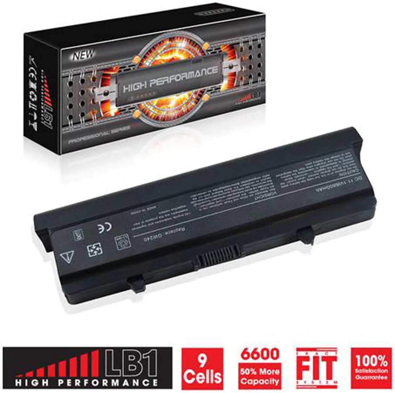 Main image of LB1 High Performance© Extended Life Dell Inspiron 1545 Laptop Battery 9 cell 11.V