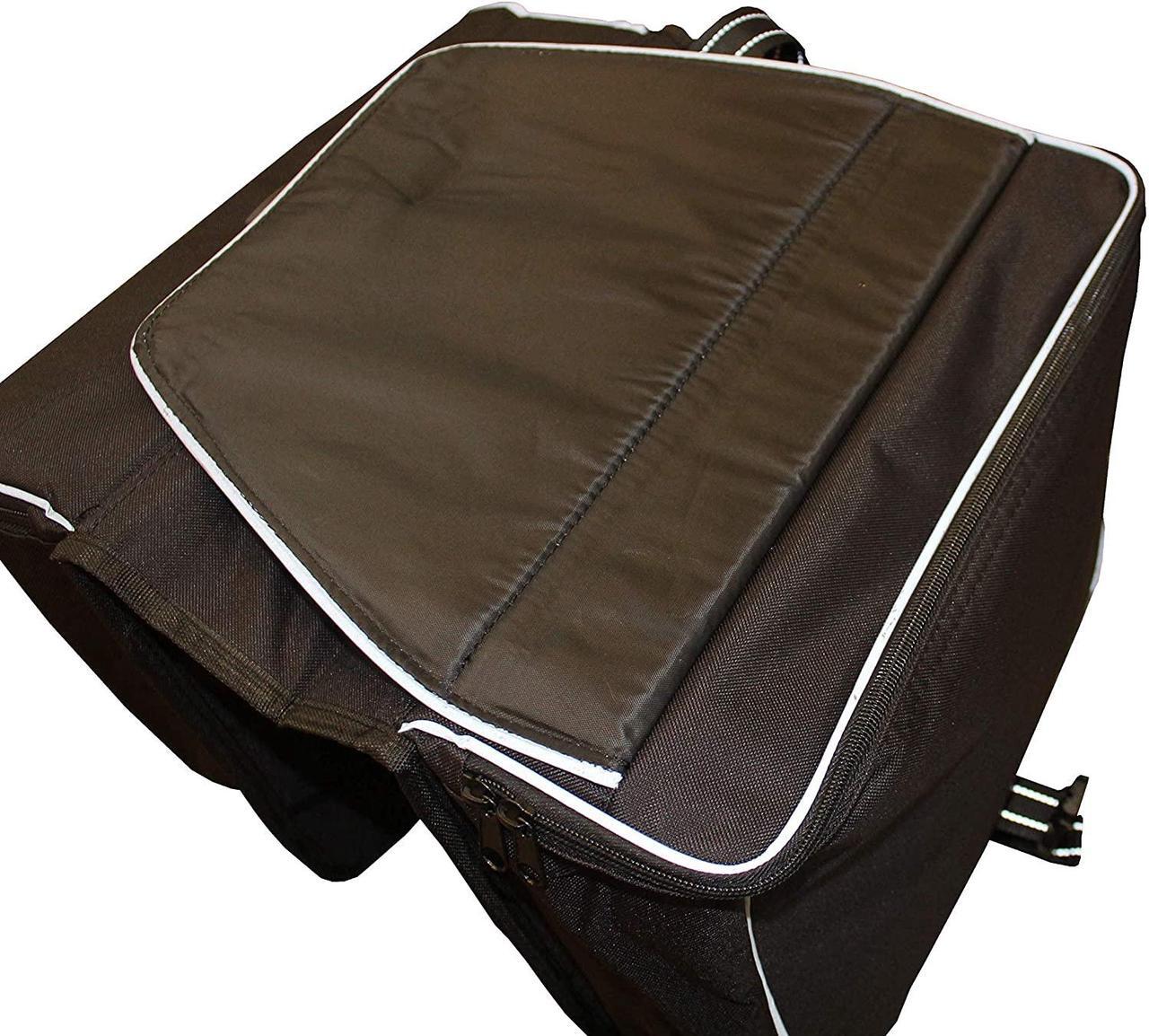 Alt view image 4 of 5 - Rambo Bikes R162 Waterproof Bicycle Rear Rack Saddle Pannier Bags, Stealth Black
